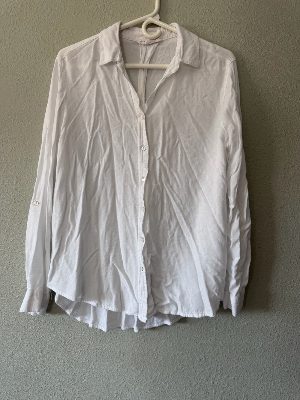 Jane and Delancey White Button-Down Shirt